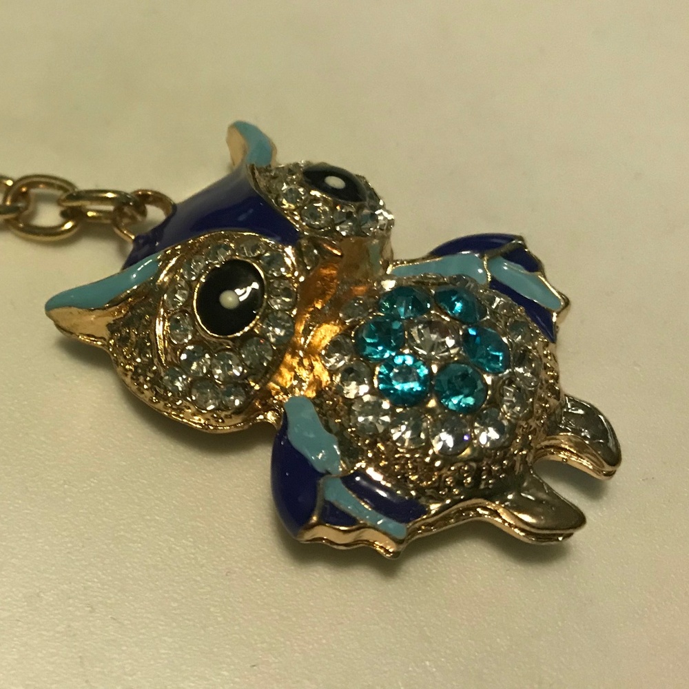 Blue Owl Keychain